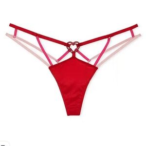 Victoria’s Secret very sexy strappy high leg thong heart ware large